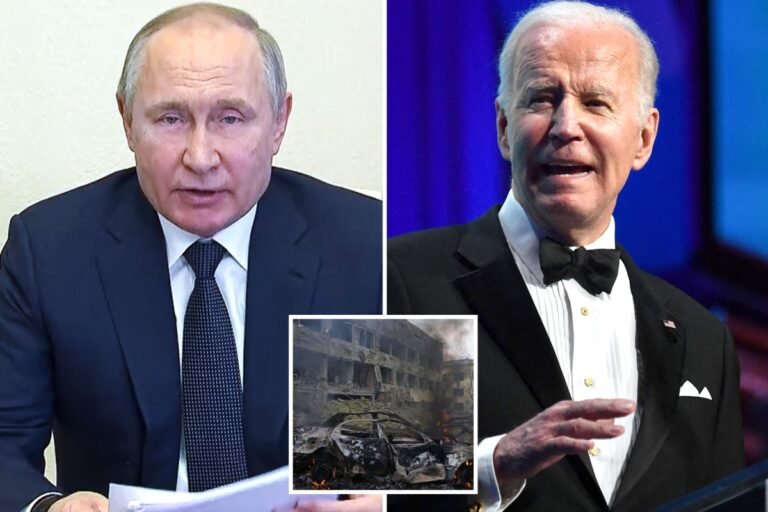 Joe Biden brands Putin a ‘war criminal’ as he announces £600MILLION aid package for Ukraine, including armed drones