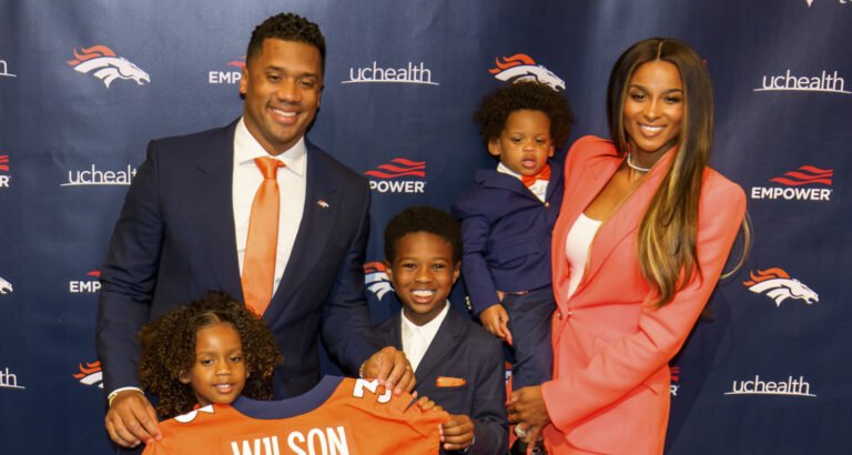 Russell Wilson is Supported by Ciara & Their Kids While Getting Introduced to Denver Broncos