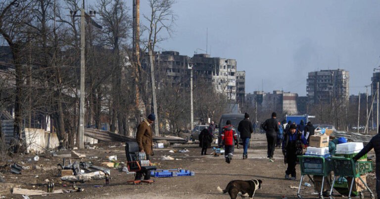 Russians push deeper into port city of Mariupol as locals plead for help: “Children, elderly people are dying”