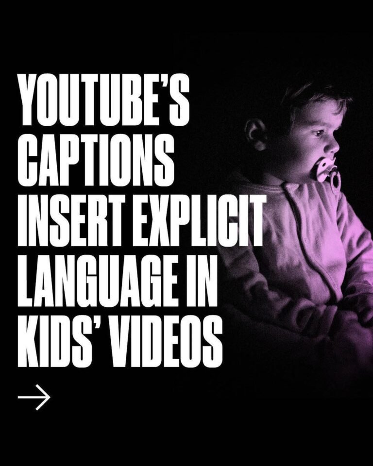 Parents beware: A new study of YouTube’s algorithmic captions on videos aimed at
