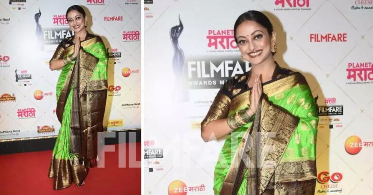 Planet Marathi Filmfare Awards (Marathi): Manasi Naik looks classy as she walks the red carpet
