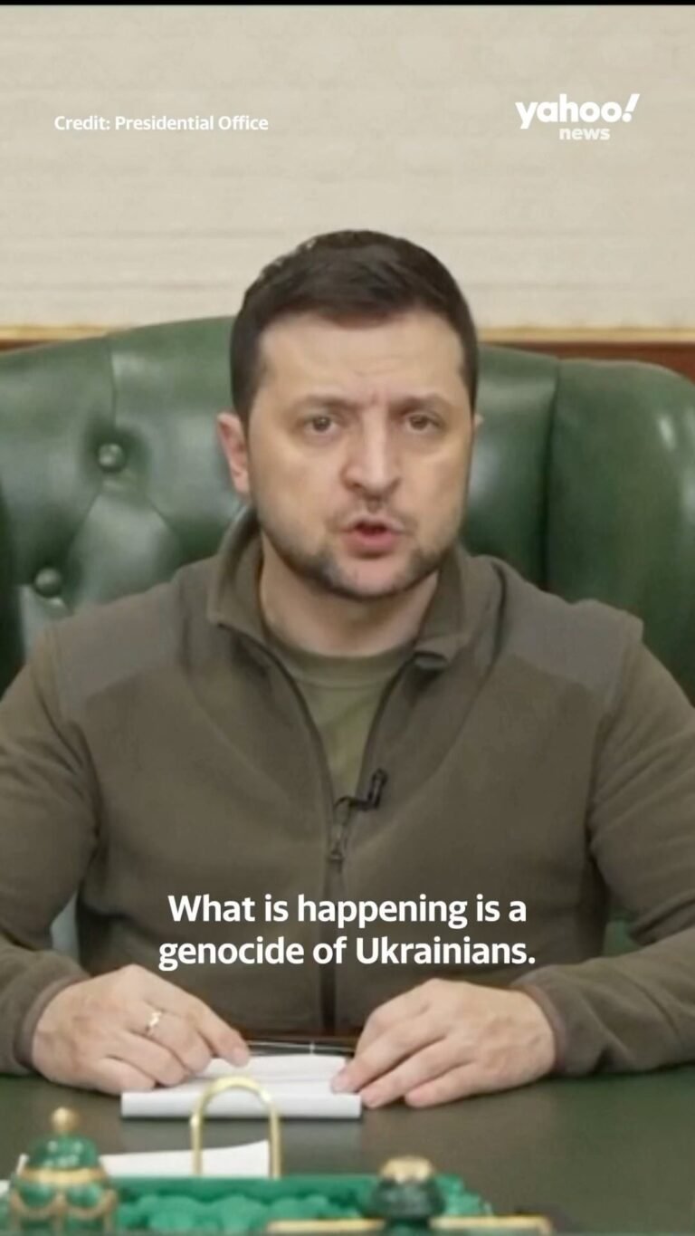 President Volodymyr Zelensky: “What is happening is a genocide of Ukrainians.”