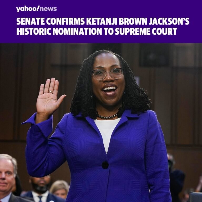 The Senate on Thursday voted 53-47 to confirm Judge Ketanji Brown Jackson’s hist
