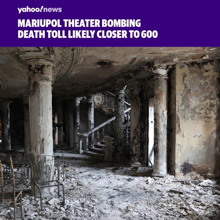 Approximately 600 civilians were killed in the airstrike on a drama theater in M