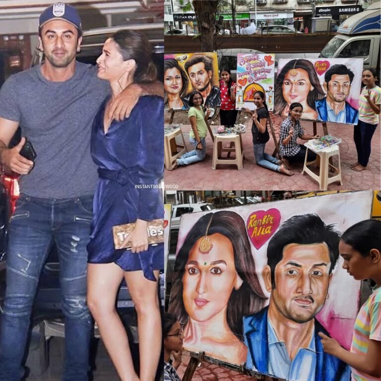 Gurukul Art college students organise a painting activity to congratulate Bollyw
