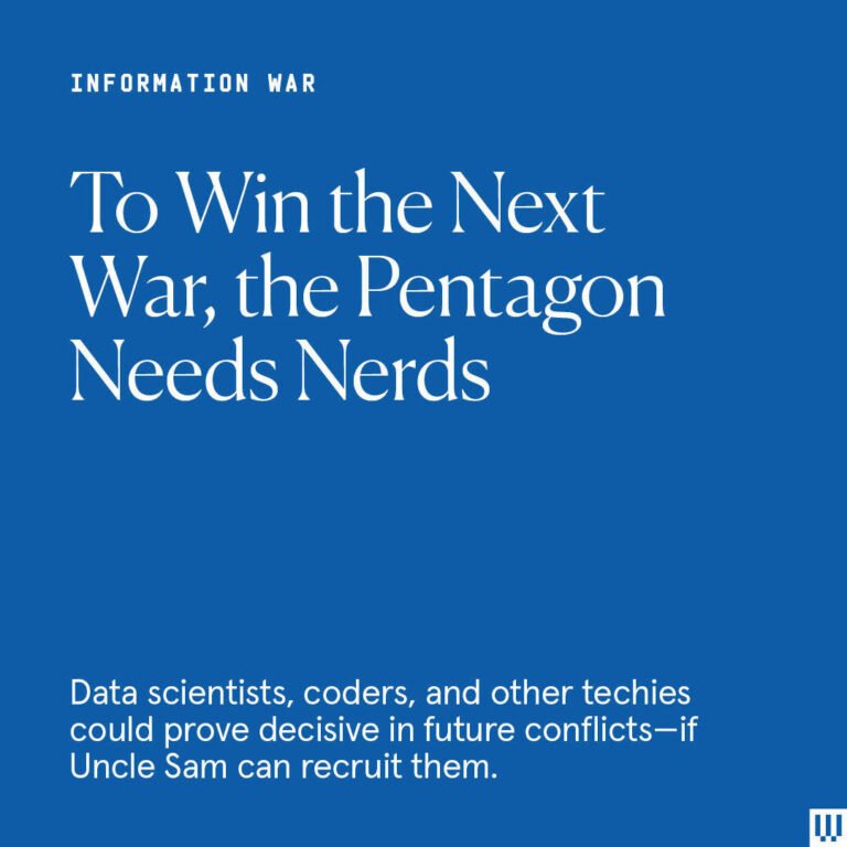 The era of the nerd has been upon us, but now the Pentagon is desperate to recru