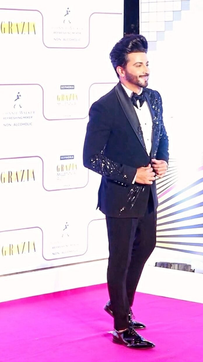 Dheeraj Dhoopar at #GraziaMillenialAwards looked Dapper as ever !