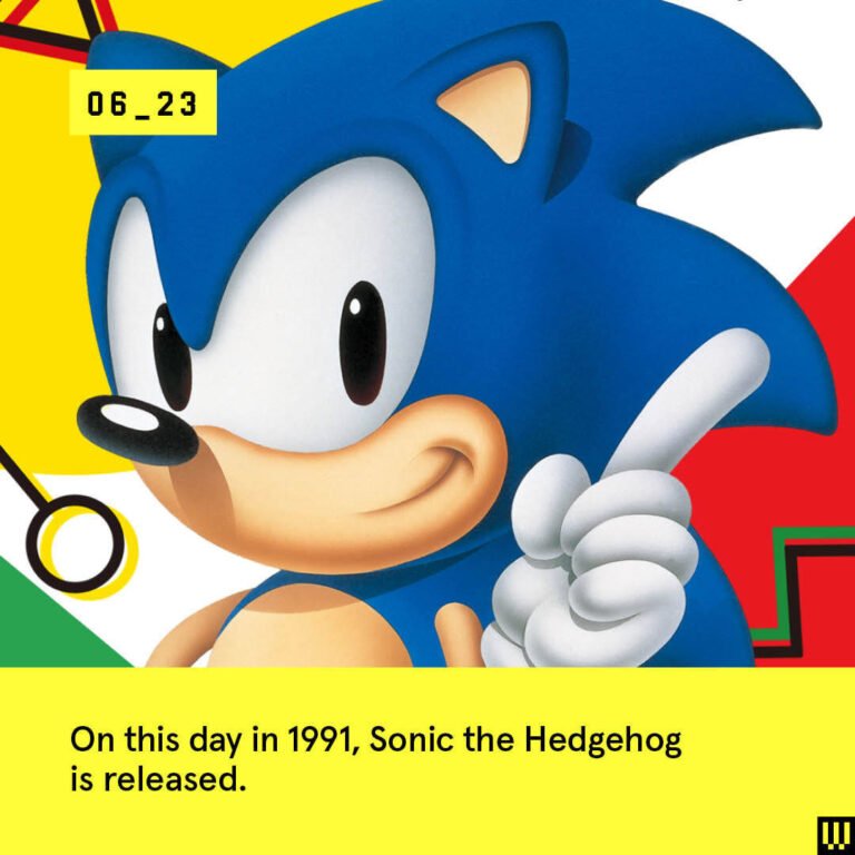 TBT to a simpler time in 1991, when ‘Sonic the Hedgehog’ took the top spot for A