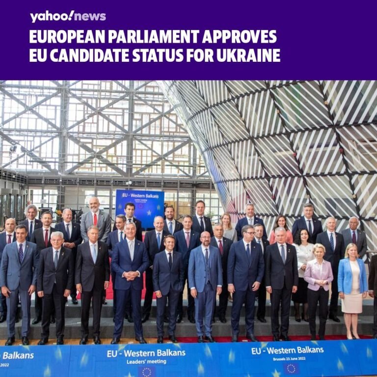 The Parliament called on all “Heads of State or Government … to grant EU candida