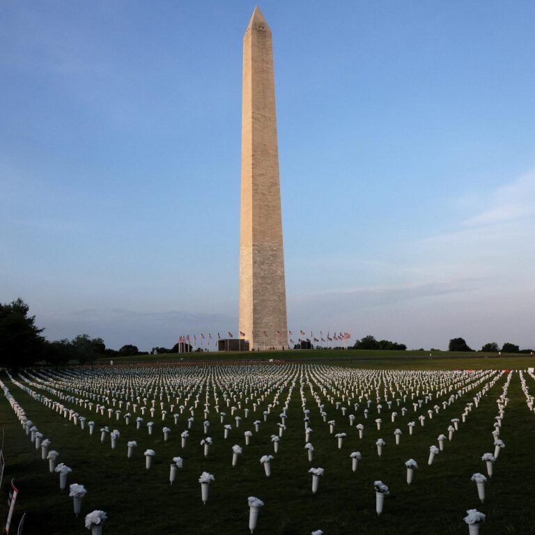 This week at the National Mall in Washington DC, a memorial including over 45,00