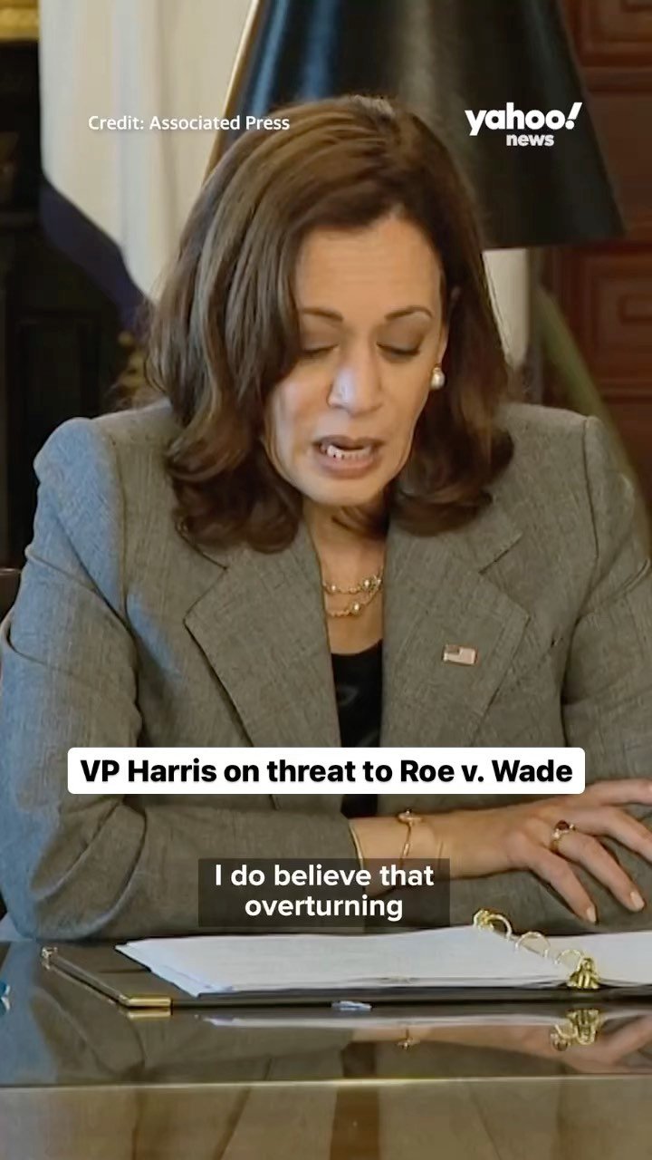 Vice President Harris speaks on threat to Roe v. Wade.