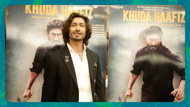 Chakka Jaam in Hyderabad at the sight of  as he promotes #KhudaHaafizChapter2Agn